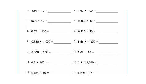mathematics for 5th grade worksheet