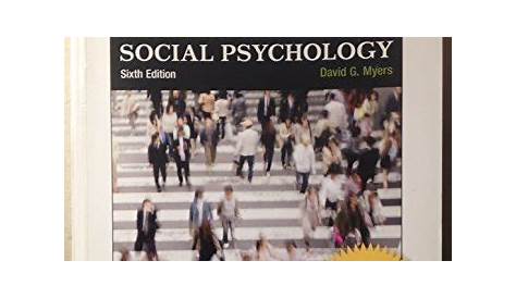 social psychology david myers 14th edition pdf