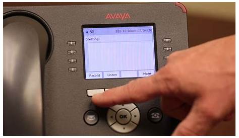AVAYA 9608- How to Setup Your Voicemail - YouTube