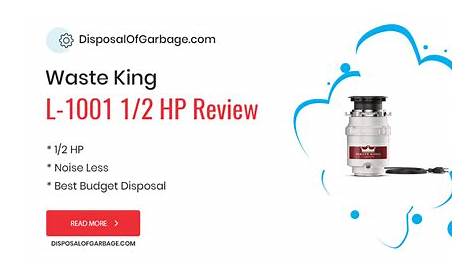 Waste King L-1001 1/2 HP Review - Lowest Price Waste Disposer