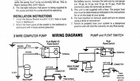 3 wire bilge pump wiring diagram