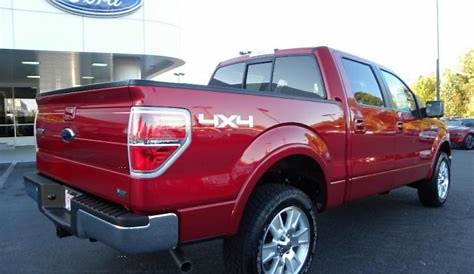2010 Ford F150 Lariat SuperCrew 4x4 in Red Candy Metallic Photo No. 38666402 | GTCarLot.com