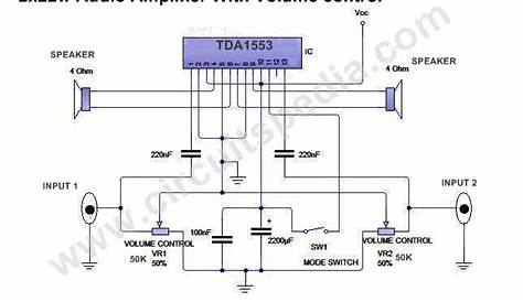 dual audio amplifier circuit diagram