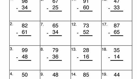 Regrouping Math Worksheets 1st Grade - worksSheet list