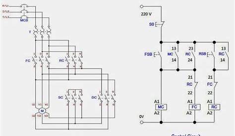 wiring diagram reversing contactor