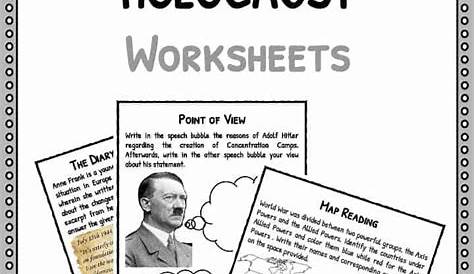 holocaust worksheets