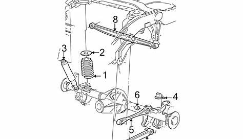 2004 ford escape rear suspension diagram