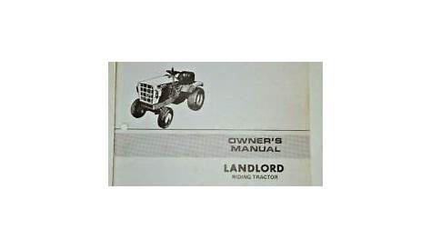 *Simplicity Landlord Riding Tractor Owners/ Parts Manual Original Mfg