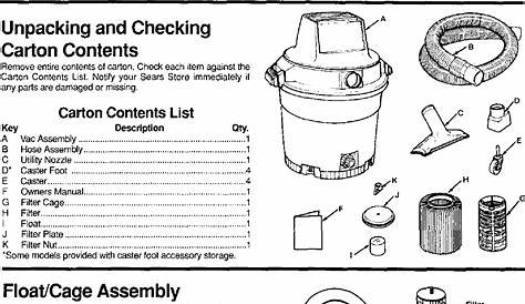 Craftsman 113177321 User Manual WET/DRY VAC Manuals And Guides L0107013