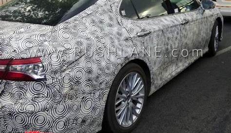 New Toyota Camry Hybrid reveals sunroof in spy shots - Launch in Jan 2019