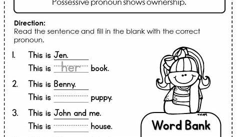 worksheets for 1st graders english