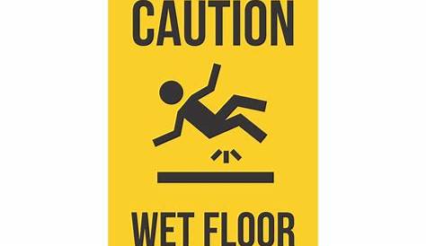 Cool Caution Wet Floor Sign Printable - Gridgit.com