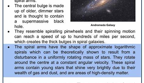galaxies worksheets answer key