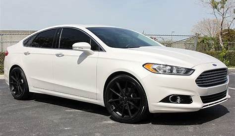 Pin by Bob Cruz on carros in 2021 | Ford fusion, Black wheels, White