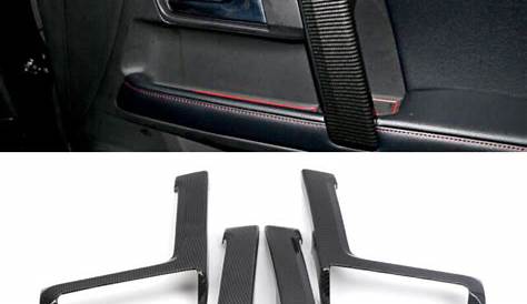 Carbon Fiber Car Door Armrest Decorative Cover Trim for Toyota 4Runner
