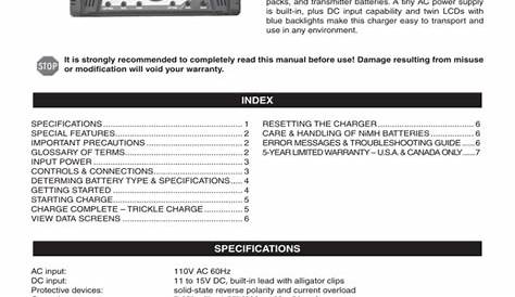 biswaye ml180liusrr battery charger user manual