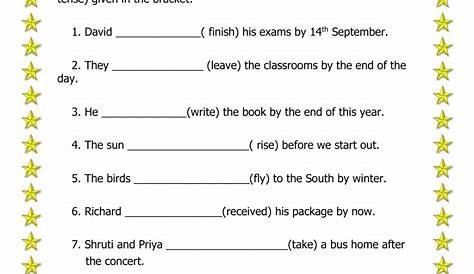 future tense of the verb worksheet grade 5