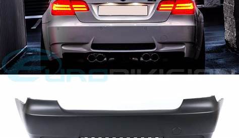 BMW M3 Style Rear Bumper for E92 / E93 320i 323i 325i 335i Quad Outlet
