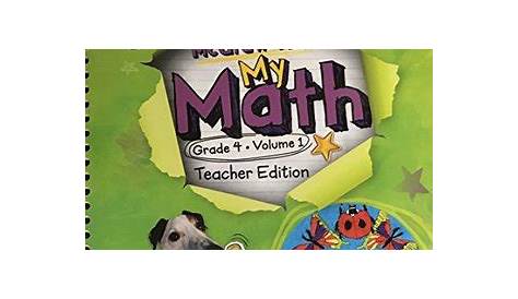 McGraw-Hill My Math Teacher Edition Grade 4 Volume 1 by McGraw-Hill