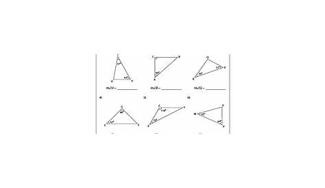 30 Worksheet Triangle Sum And Exterior Angle Theorem - support worksheet