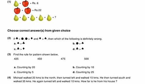 logical reasoning worksheets for grade 2 pdf
