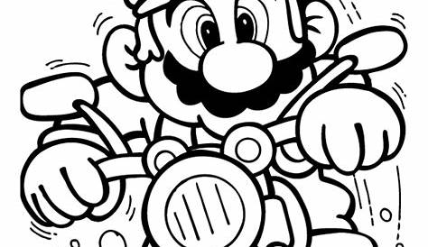 Super Mario Brothers Coloring Picture