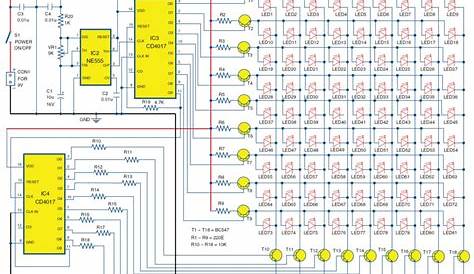 24 channel led chaser circuit diagram