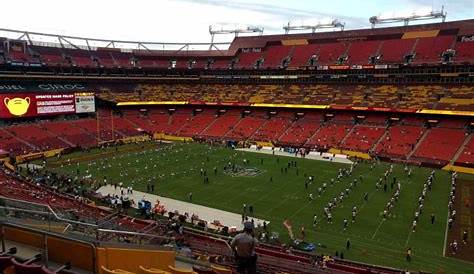 fedex field seating chart view