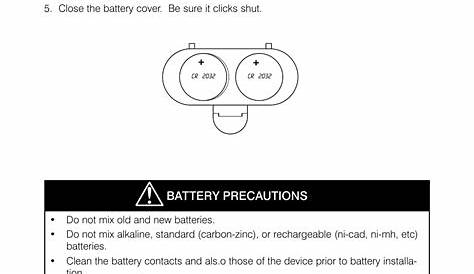 Battery precautions | HoMedics DIGITAL GLASS SCALE IB-SC405C User