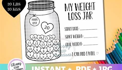 weight loss coloring chart