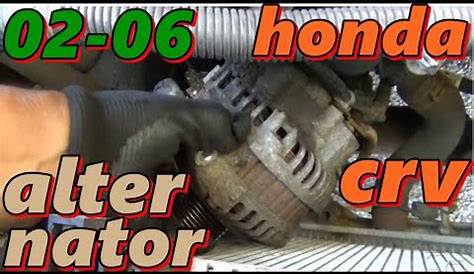 how to replace remove alternator on 2002 2004 honda crv alternator