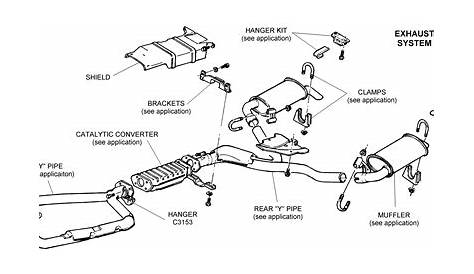 Exhaust System - Diagram View - Chicago Corvette Supply
