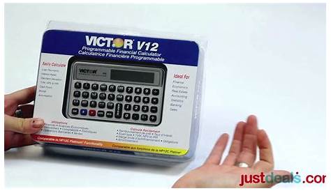 Victor V12 Financial Calculator from Justdeals.com - YouTube