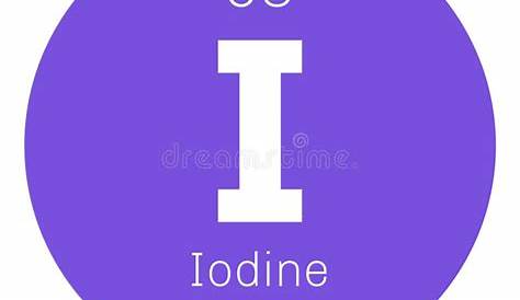 Iodine chemical element stock vector. Illustration of properties - 83099860