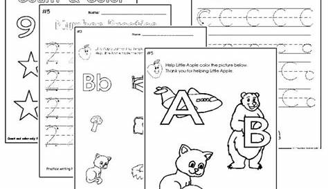 kindergarten readiness worksheets