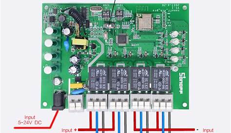 Sonoff 4CH Pro - Interruptor WiFi RF 4 Canais Inteligente