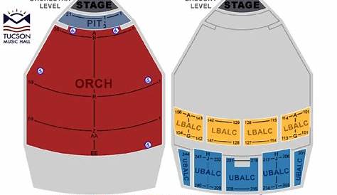 Seating Charts - The Linda Ronstadt Music Hall (formerly Tucson Music Hall)