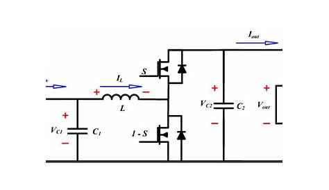 The bidirectional Buck-Boost converter circuit diagram. The Buck-Boost