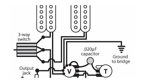 one humbucker one volume wiring diagram