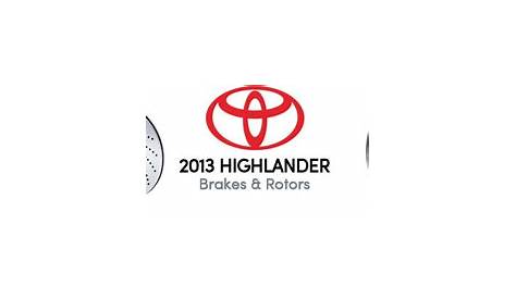 2015 toyota highlander brakes and rotors