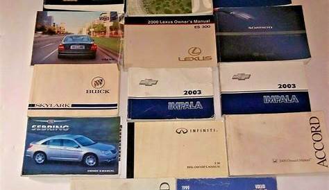 Lot of 13 Used Auto Manuals Chevy GMC & More Car Owner Manuals | Car
