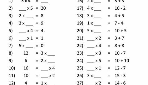 math worksheet six grade