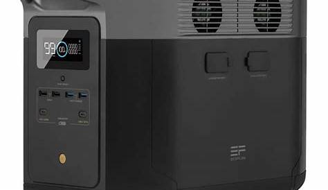 EcoFlow 2400W Output/5000W Peak Push-Button Start Battery Generator