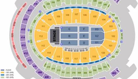 msg seating chart concert