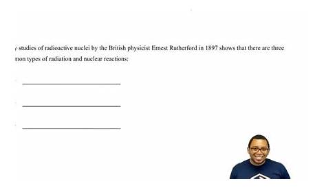 radioactivity and nuclear reactions worksheet answers