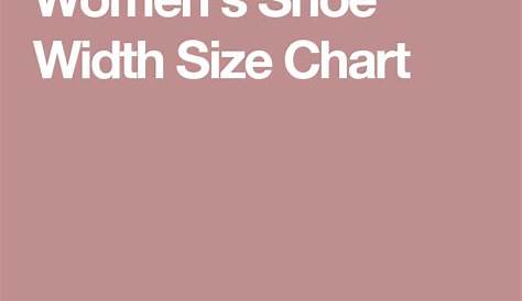 Shoe Width Chart Letters