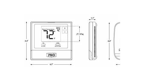 Pro1 IAQ T701 Non-Prog. Thermostat 1H/1C, Display Light, Dual Powered