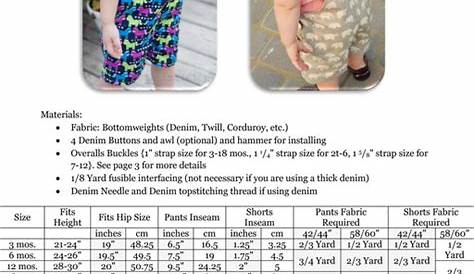 Okey Dokey Overall Pattern | PDF Sewing Patterns