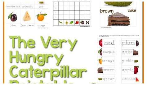 the very hungry caterpillar printables pdf