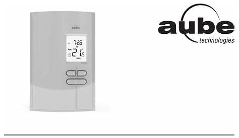 aube th303 thermostat manual